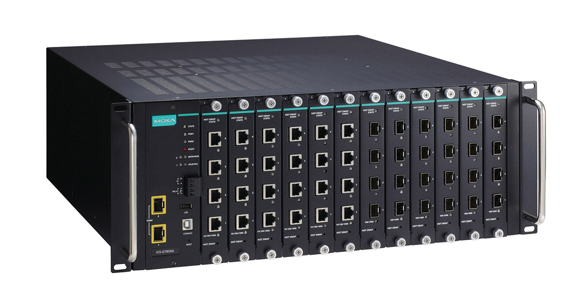 各種パネル ICS-G7850A Series - PoE Switches | Moxa